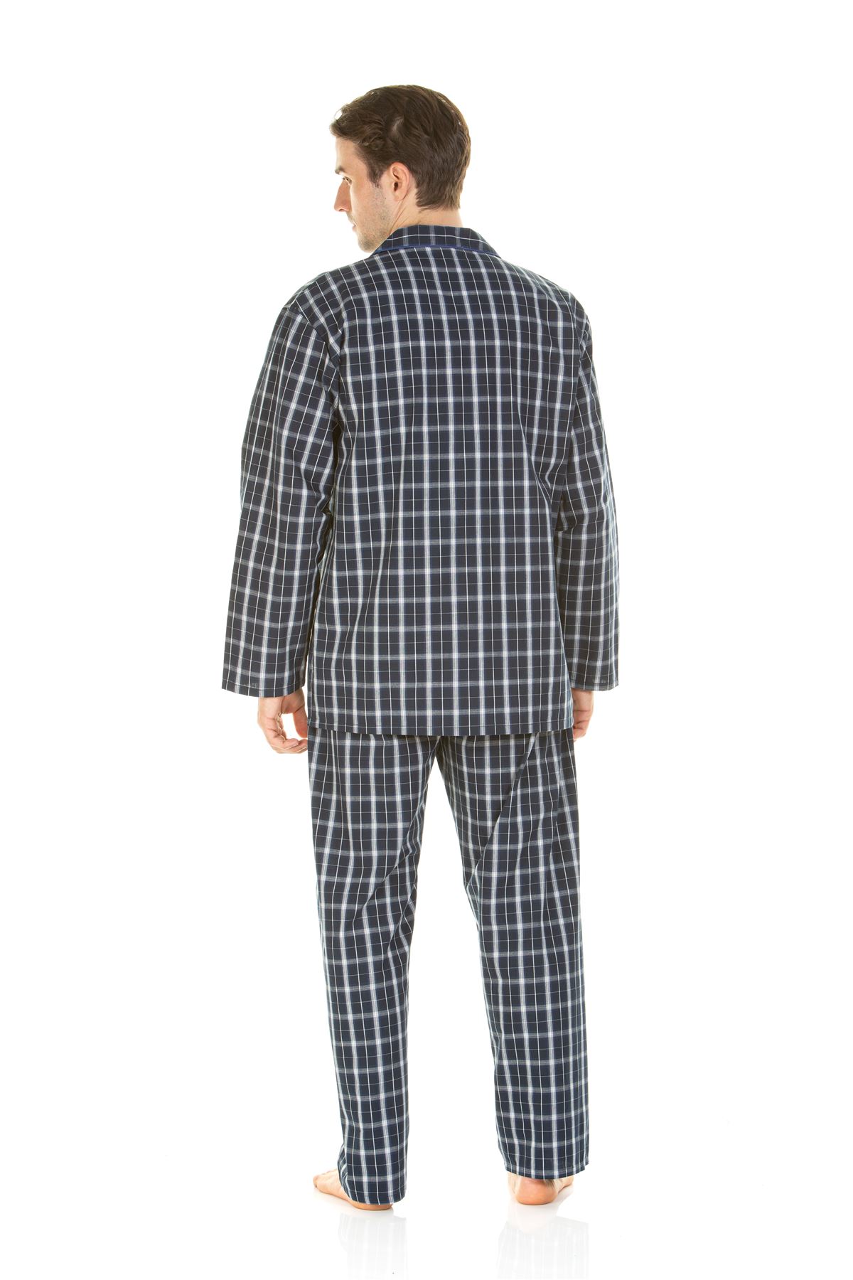 Haigman Cotton Pajamas Traditional Tailored Button Long Pajama Set Nightwear - Picture 18 of 31