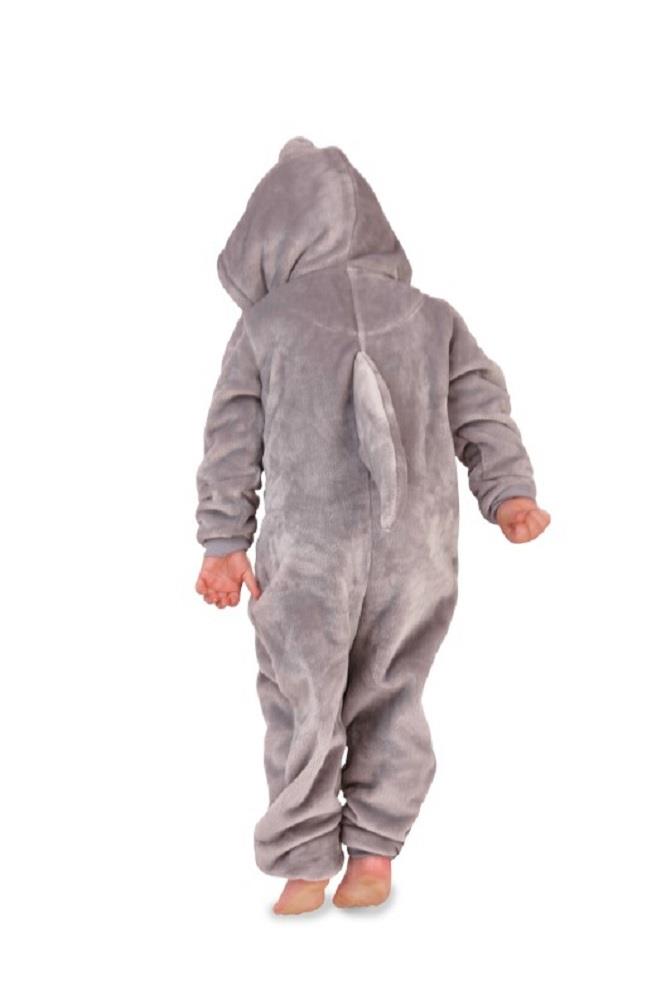 Kids Novelty Animal 1Onezie Soft Coral Fleece 3D All in One Sleepsuit with Hood - Picture 86 of 88