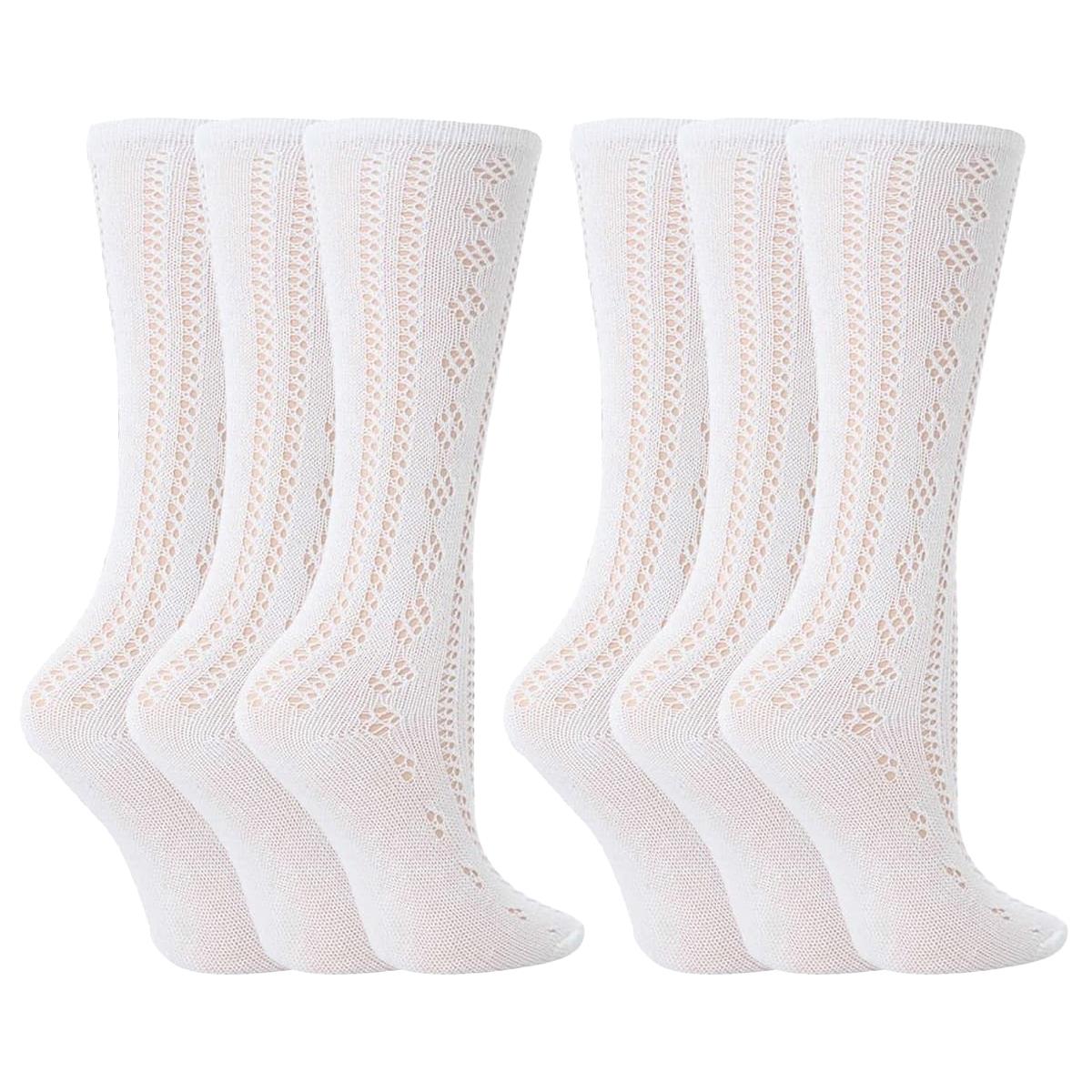 Drew Brady Pelerine School Socks 3/4 Length Knee High Cotton Rich Knitted - Picture 3 of 4