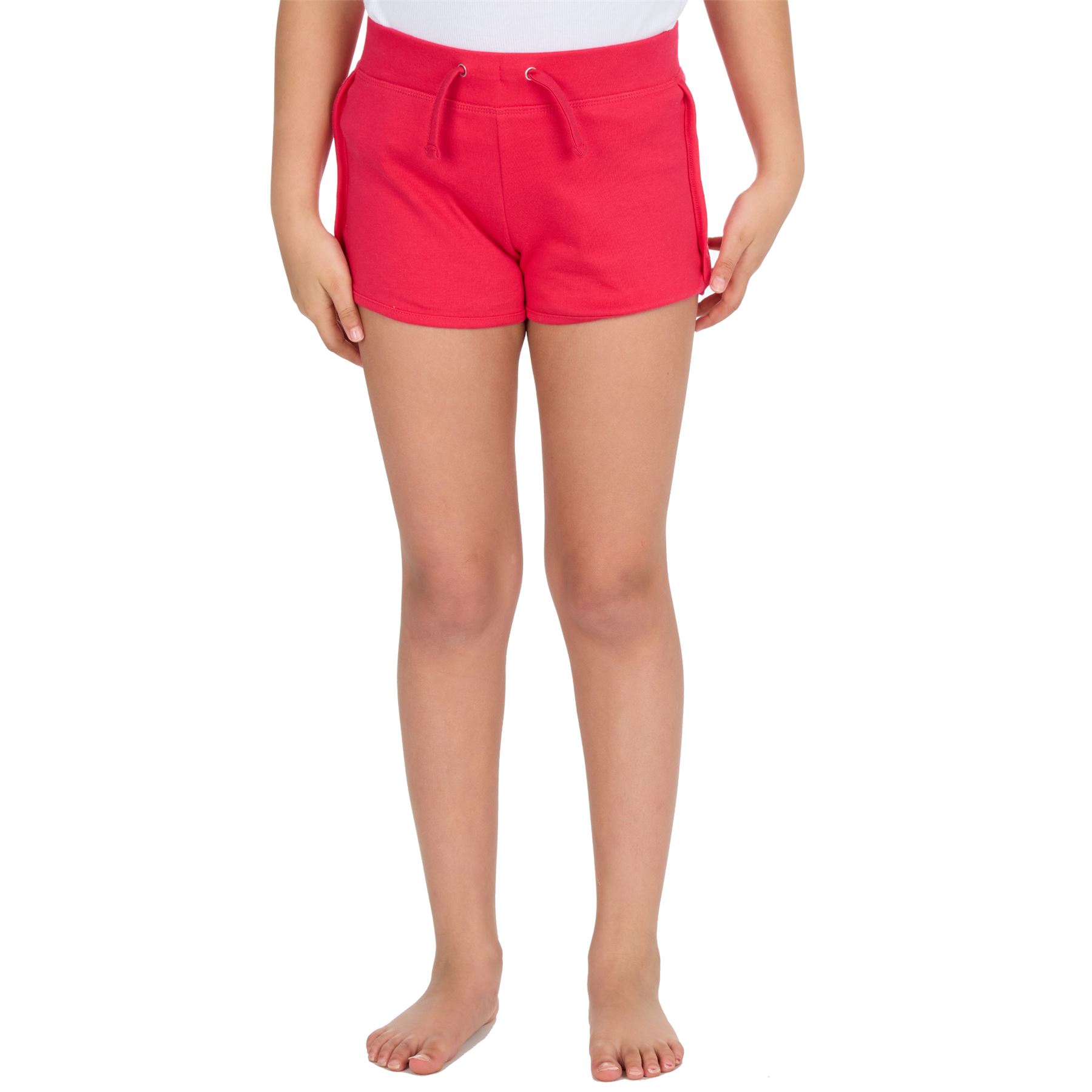 Girls Shorts 100% Jersey Cotton Casual Sports Style Holiday Gymnastic Summer - Picture 21 of 31