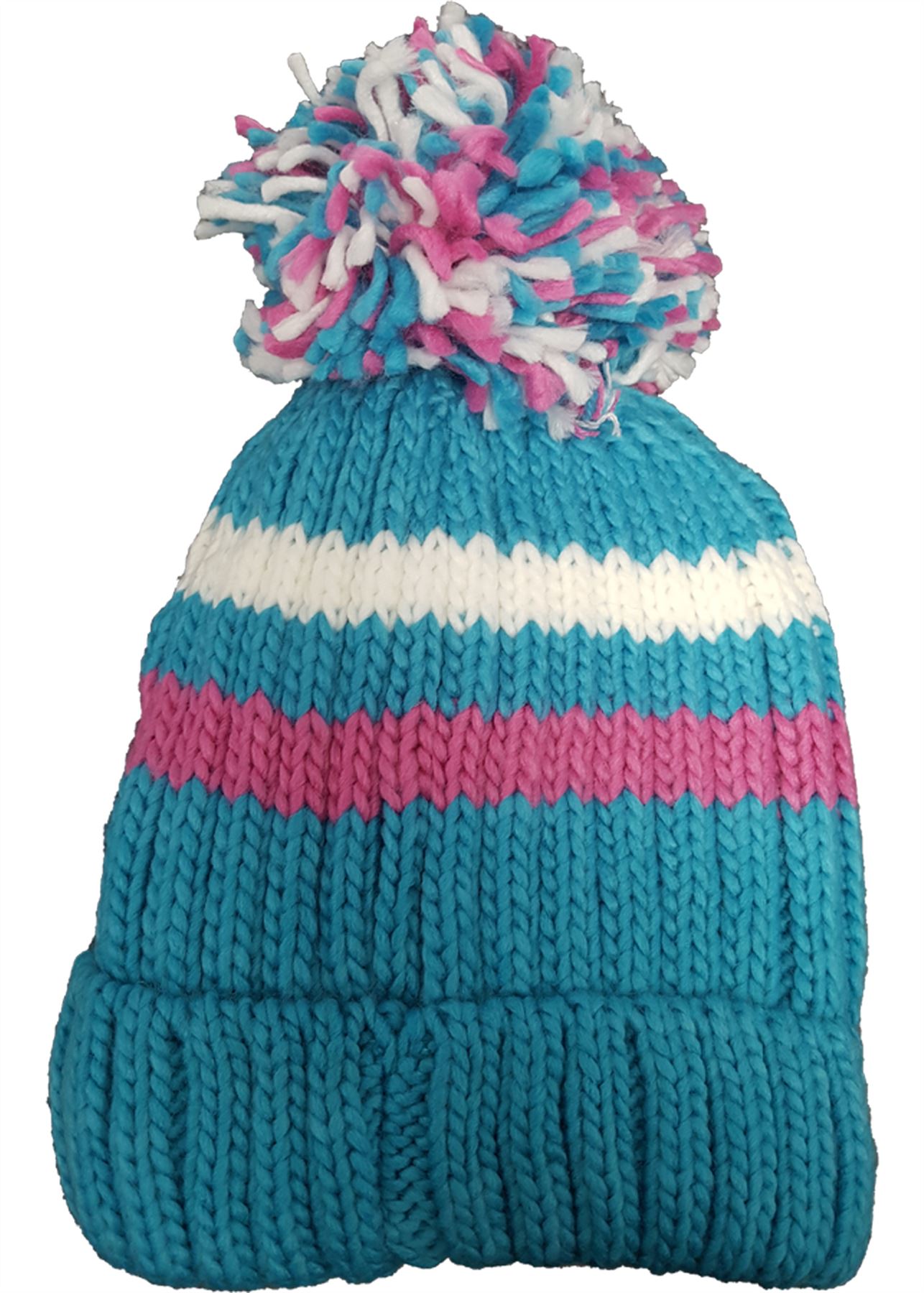 Fur lined bobble hat Clearance