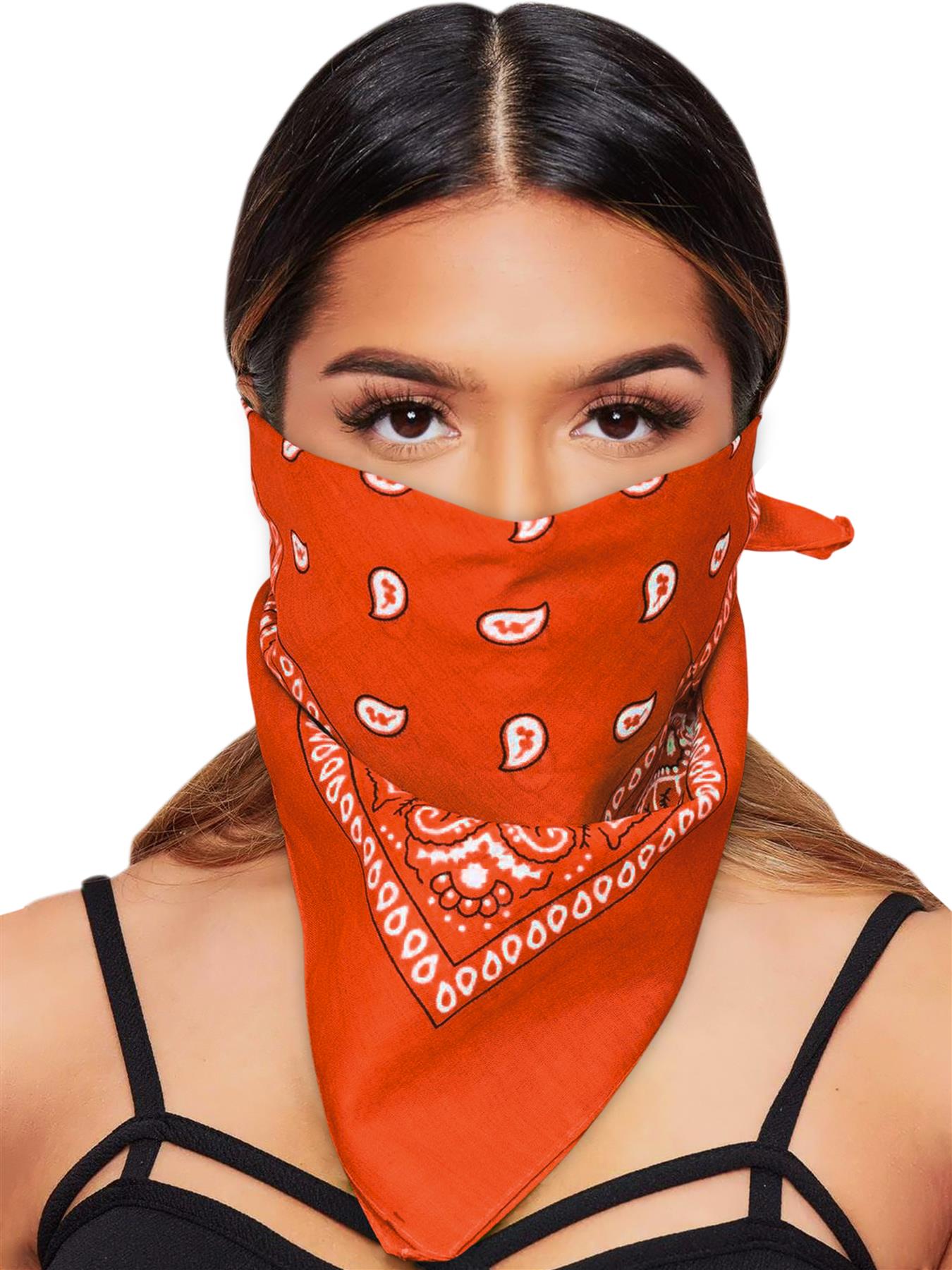 Paisley Bandana Cotton Scarf Headband Head Wear Mouth Protection Wrap Band Lot - Picture 41 of 63