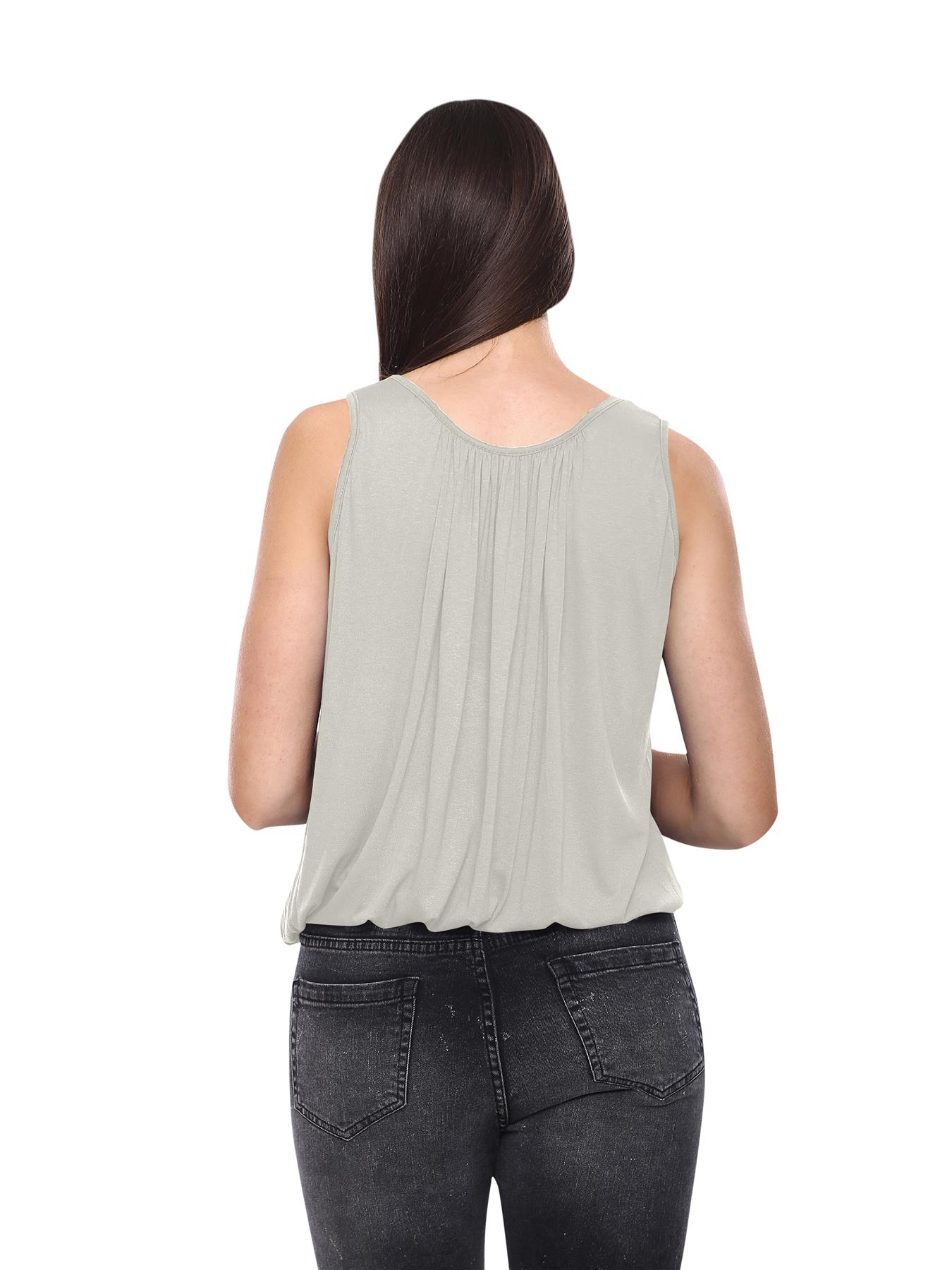 Womens Vest Tops Italian Summer Holiday Loose Fit Camisole Sleeveless Tank Top - Picture 21 of 82