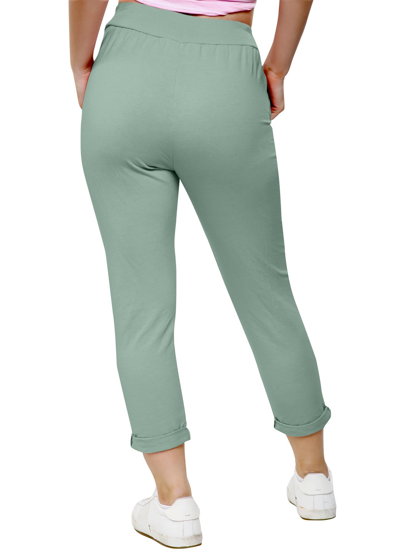 Women's Athletic Italian Trouser Pants for Active Yoga Comfy Jogging Bottoms - Picture 31 of 44