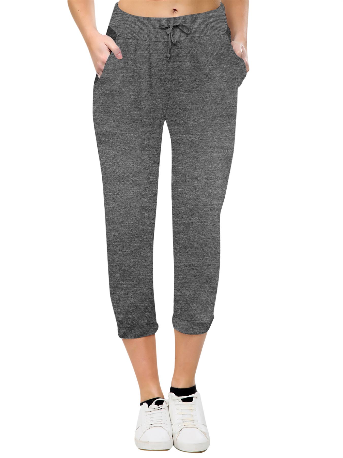 Women's Italian Comfy Ladies Stretchy Casual Pants Pocket Trouser for Running - Picture 23 of 78