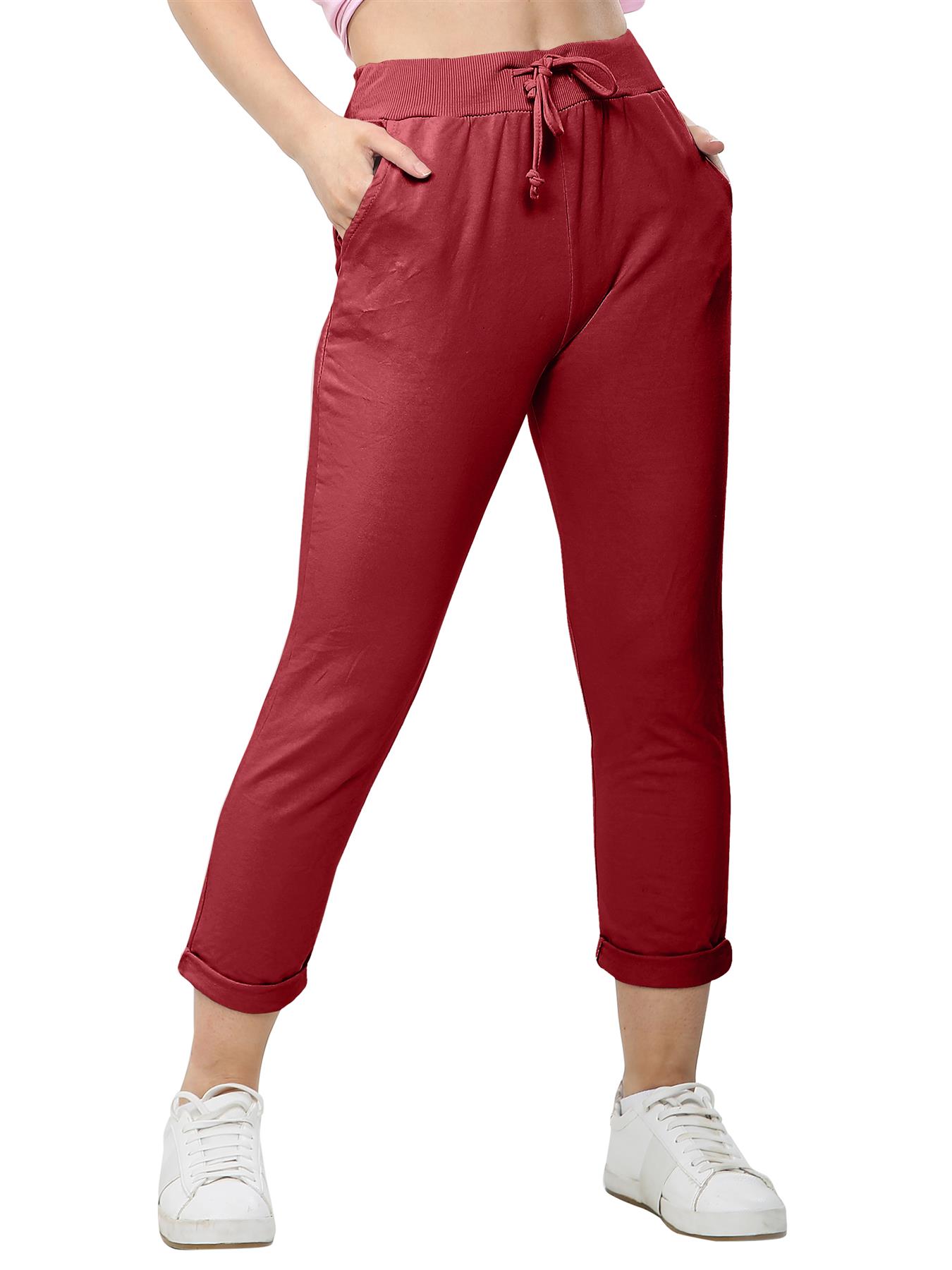 Women's Athletic Italian Trouser Pants for Active Yoga Comfy Jogging Bottoms - Picture 43 of 44