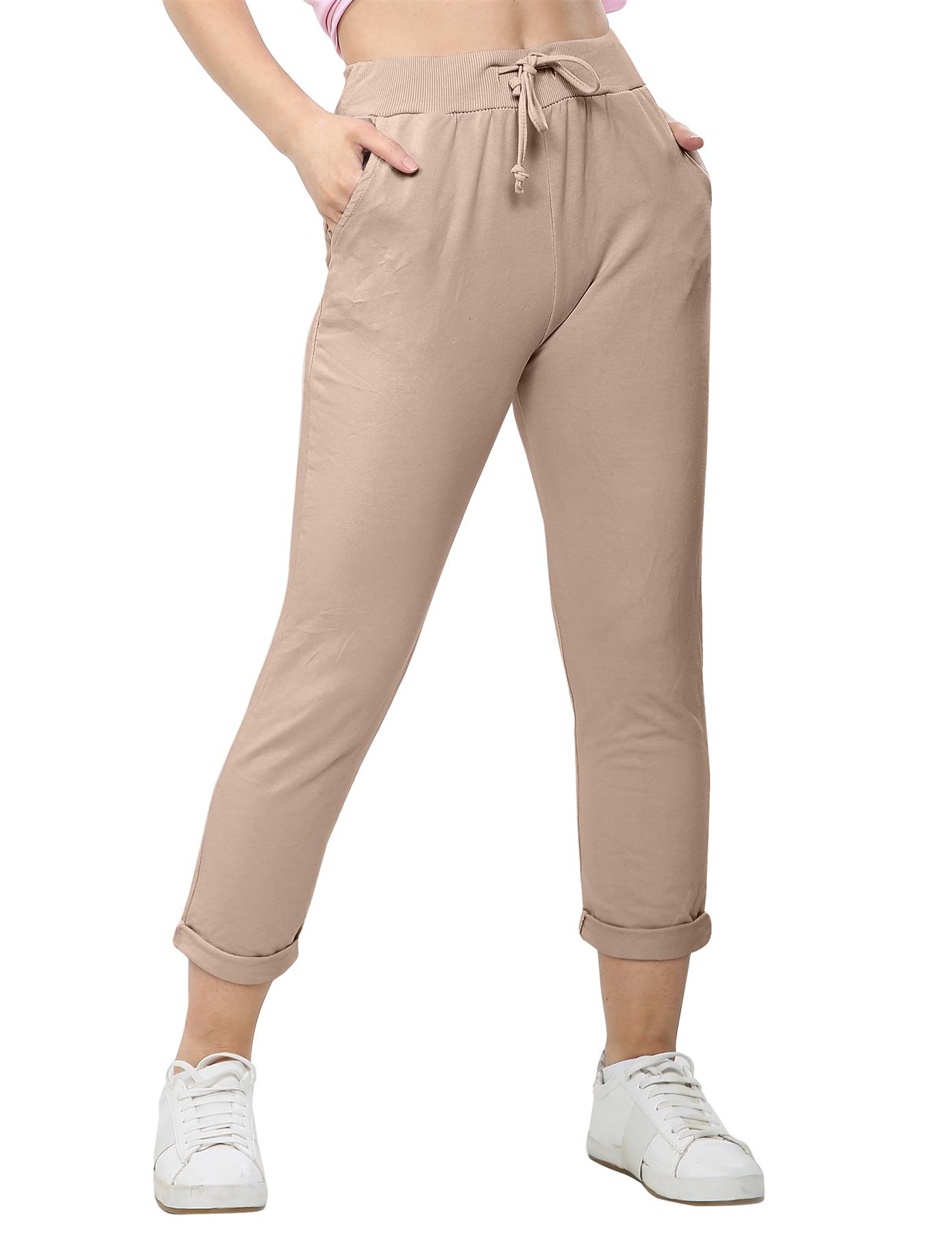 Women's Athletic Italian Trouser Pants for Active Yoga Comfy Jogging Bottoms - Picture 9 of 44
