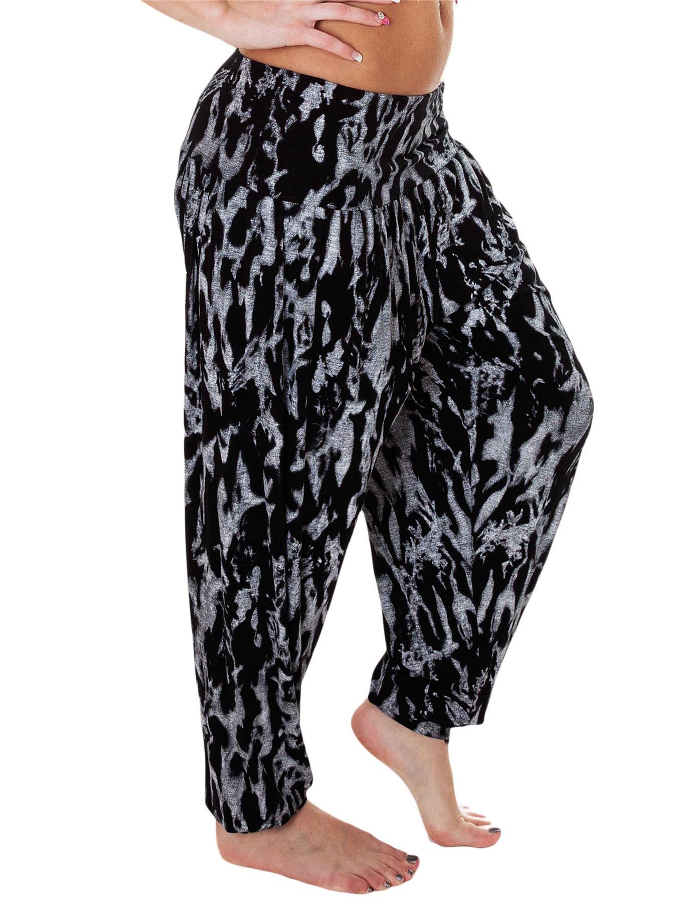 Womens Harem Ali Baba Full Pants Trousers Ladies Baggy Hareem Leggings Plus Size - Picture 136 of 143