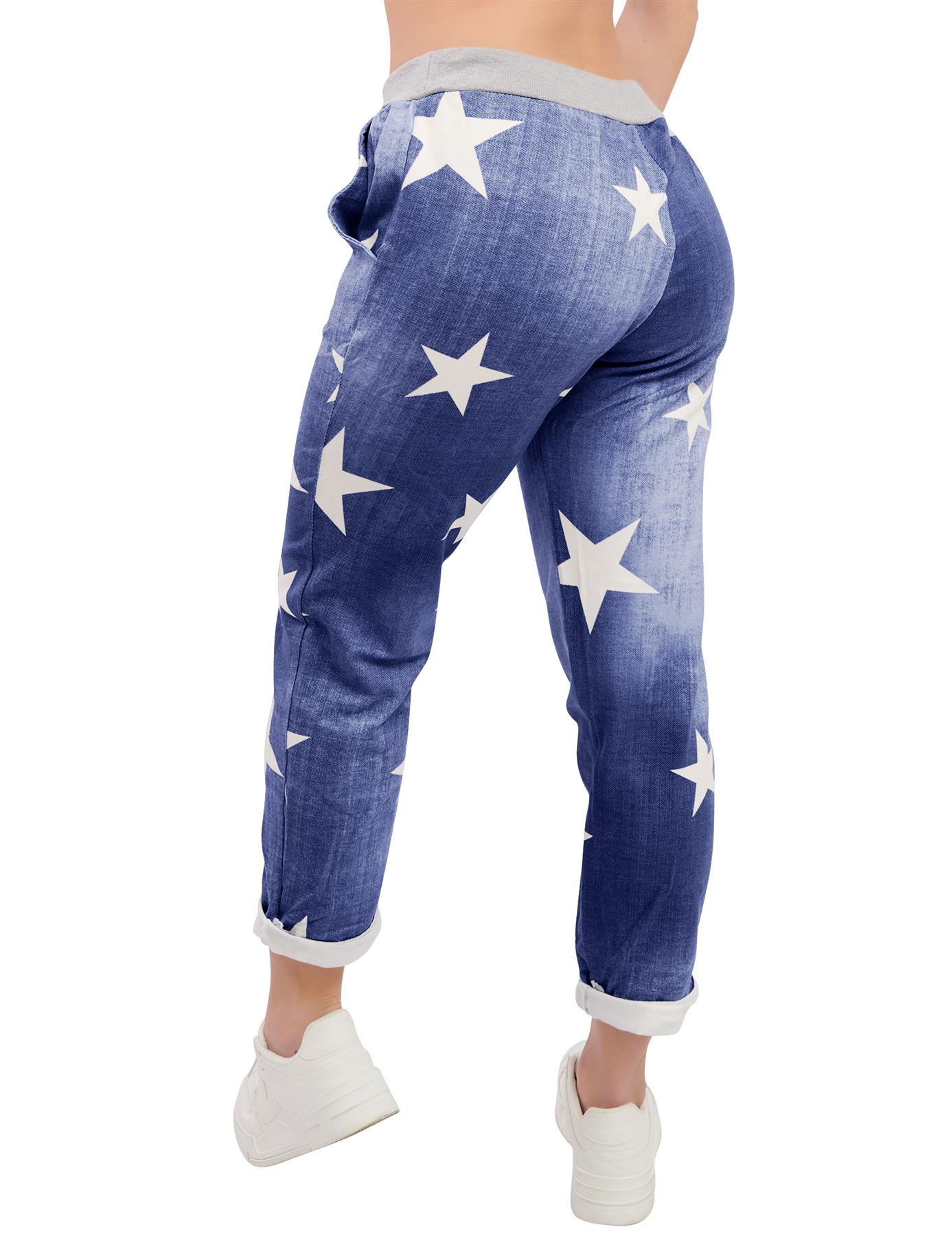 Womens Joggers Italian Floral Print Trousers Casual Jogging Bottoms Ladies Pants - Picture 9 of 9