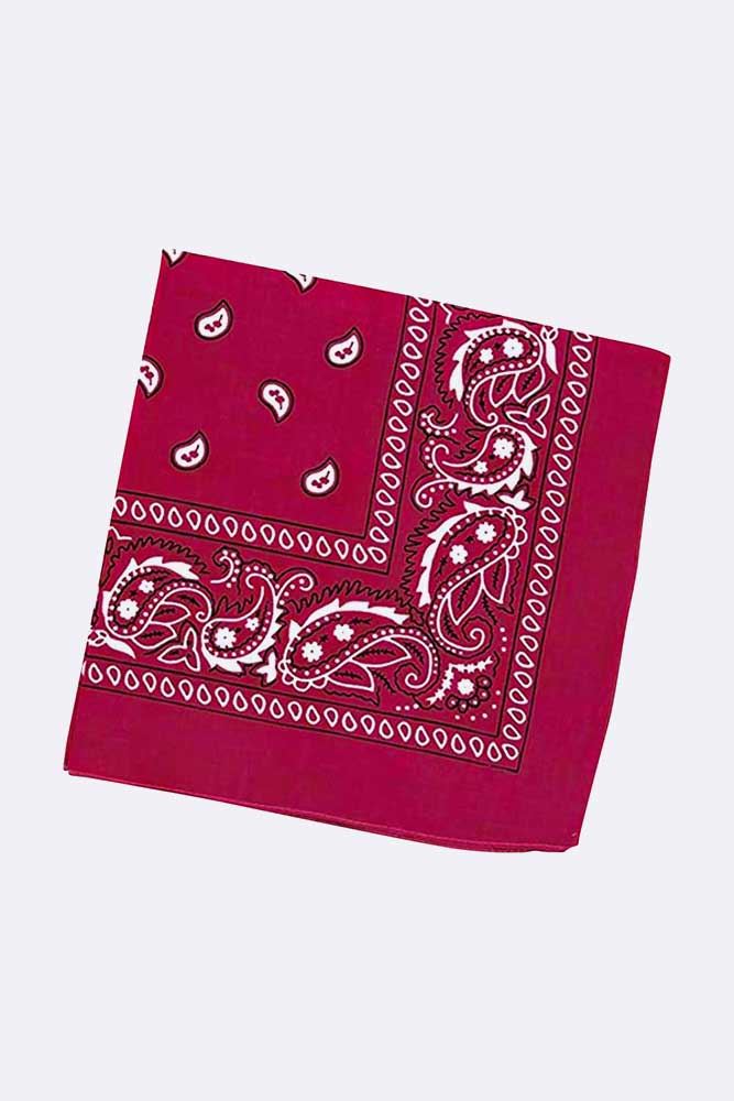 Bandana Paisley Cuello Envoltura Unisex Pañuelo Estampado Varios Colores 57cm x 57cm - Imagen 22 de 22