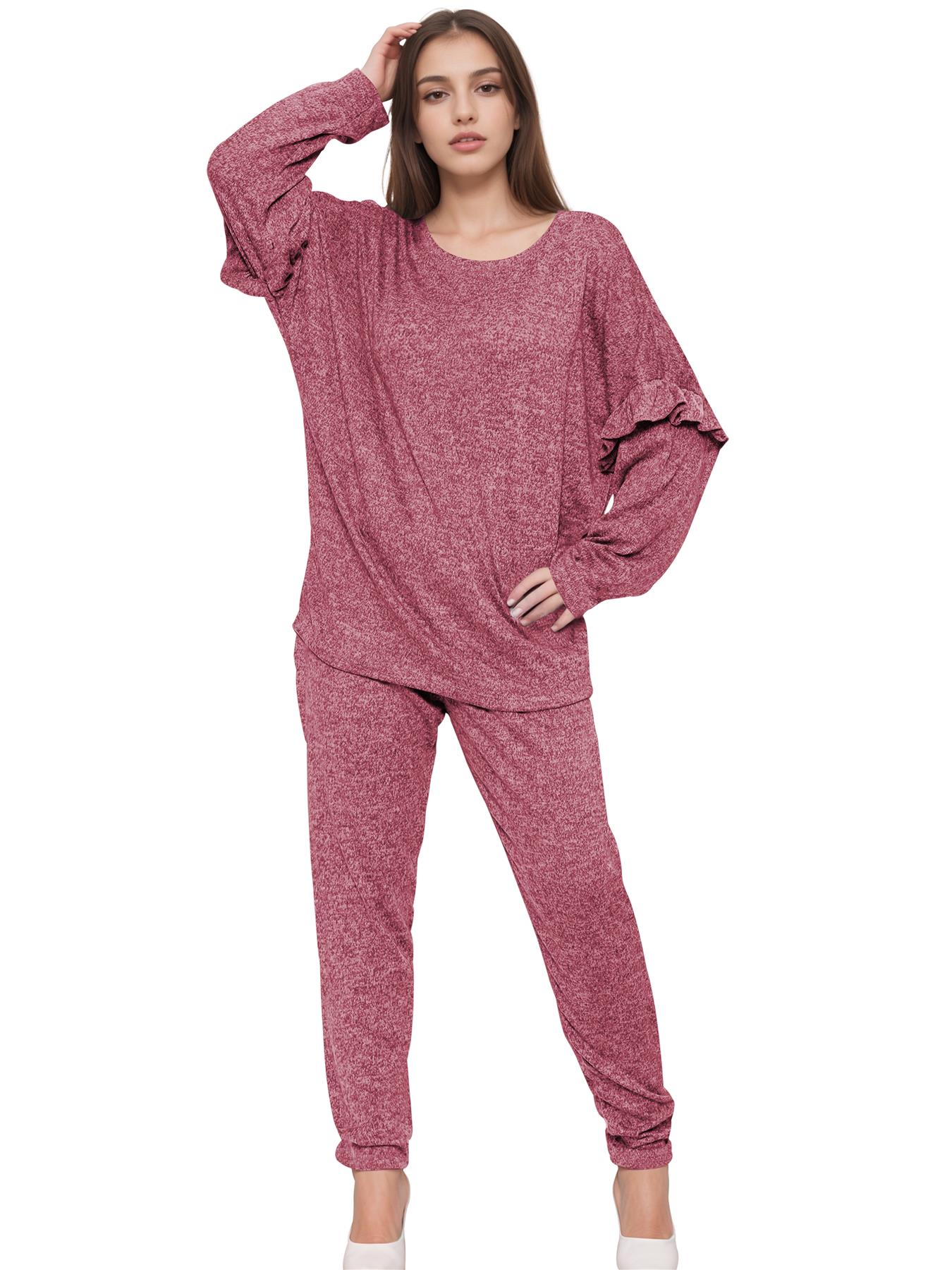 2 Piece Ladies Italian Activewear Tracksuit Summer Casual Long Sleeve Crew Neck - Picture 31 of 38
