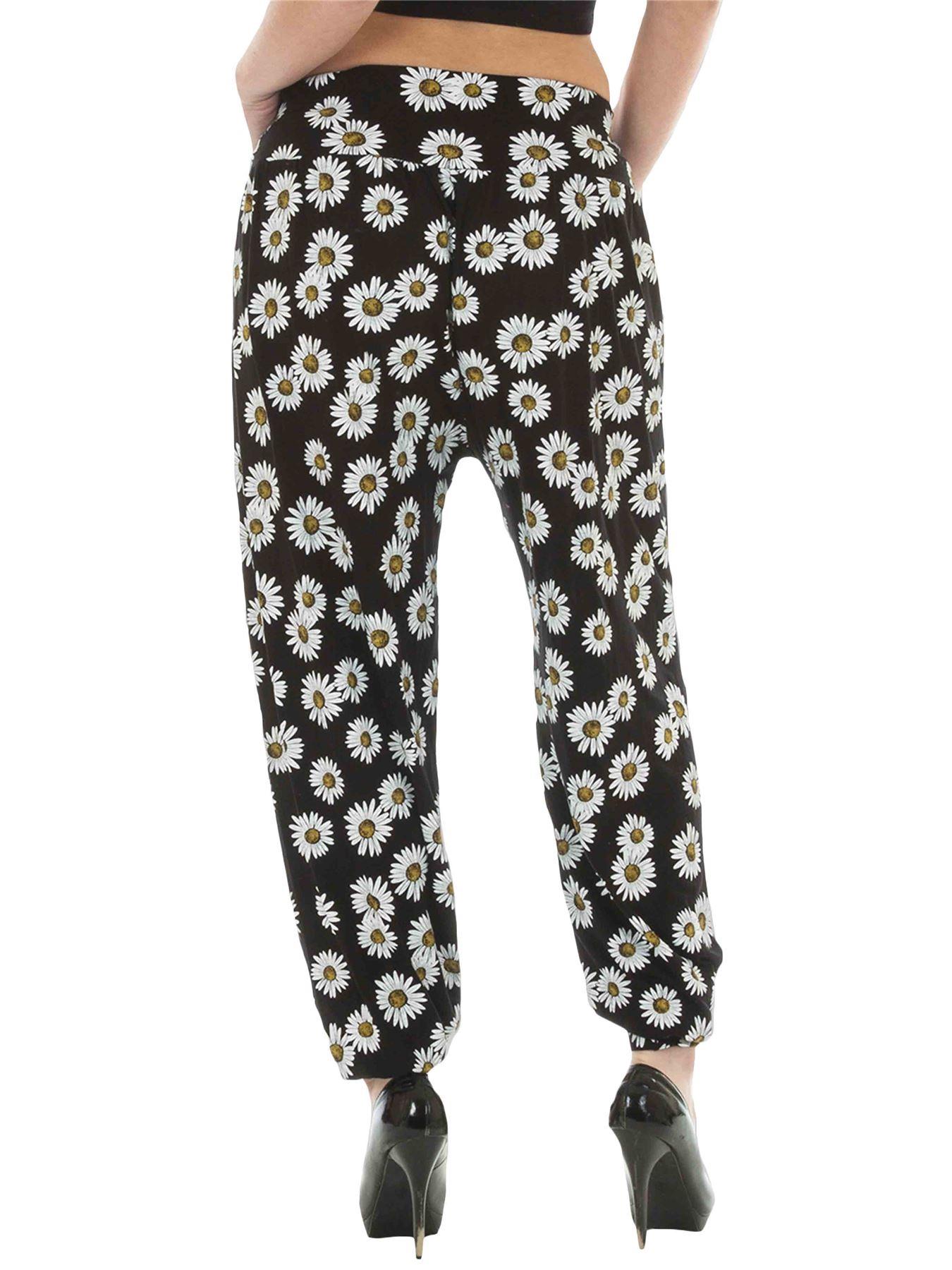 Womens Harem Ali Baba Full Pants Trousers Ladies Baggy Hareem Leggings Plus Size - Picture 53 of 143