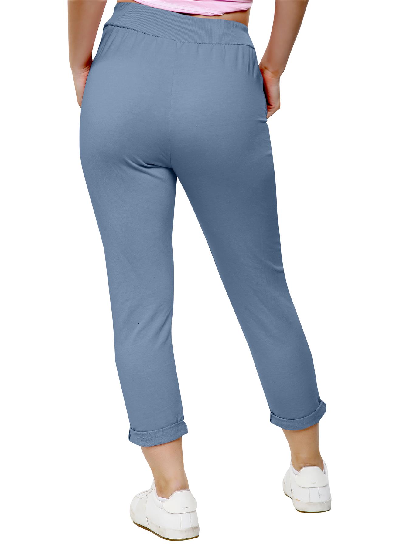 Women's Athletic Italian Trouser Pants for Active Yoga Comfy Jogging Bottoms - Picture 17 of 44