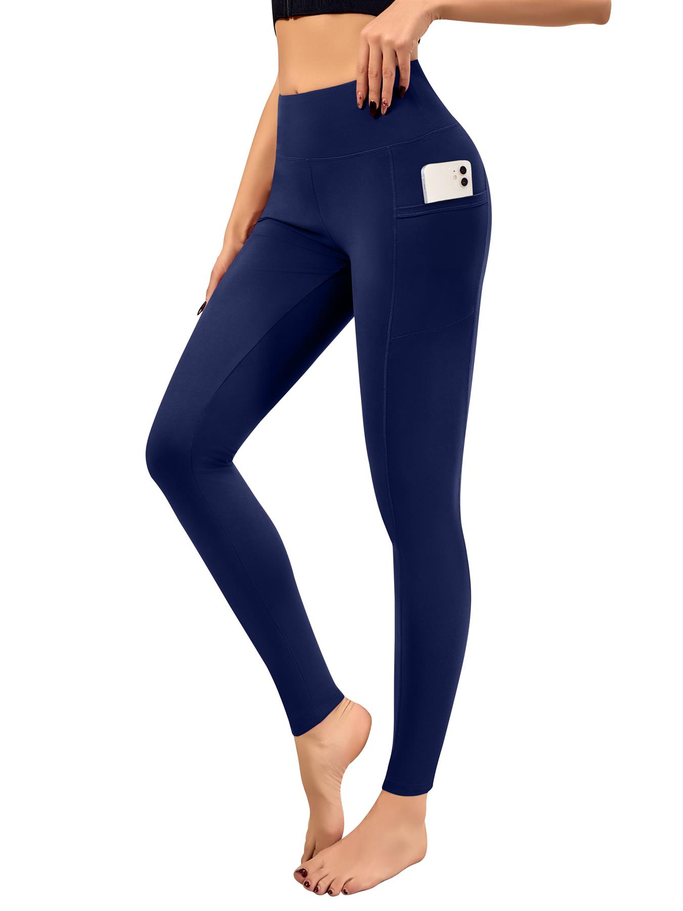 Women Fitness Sports Leggings Ladies Gym High Waist Yoga Pants With Stretch - Picture 9 of 19