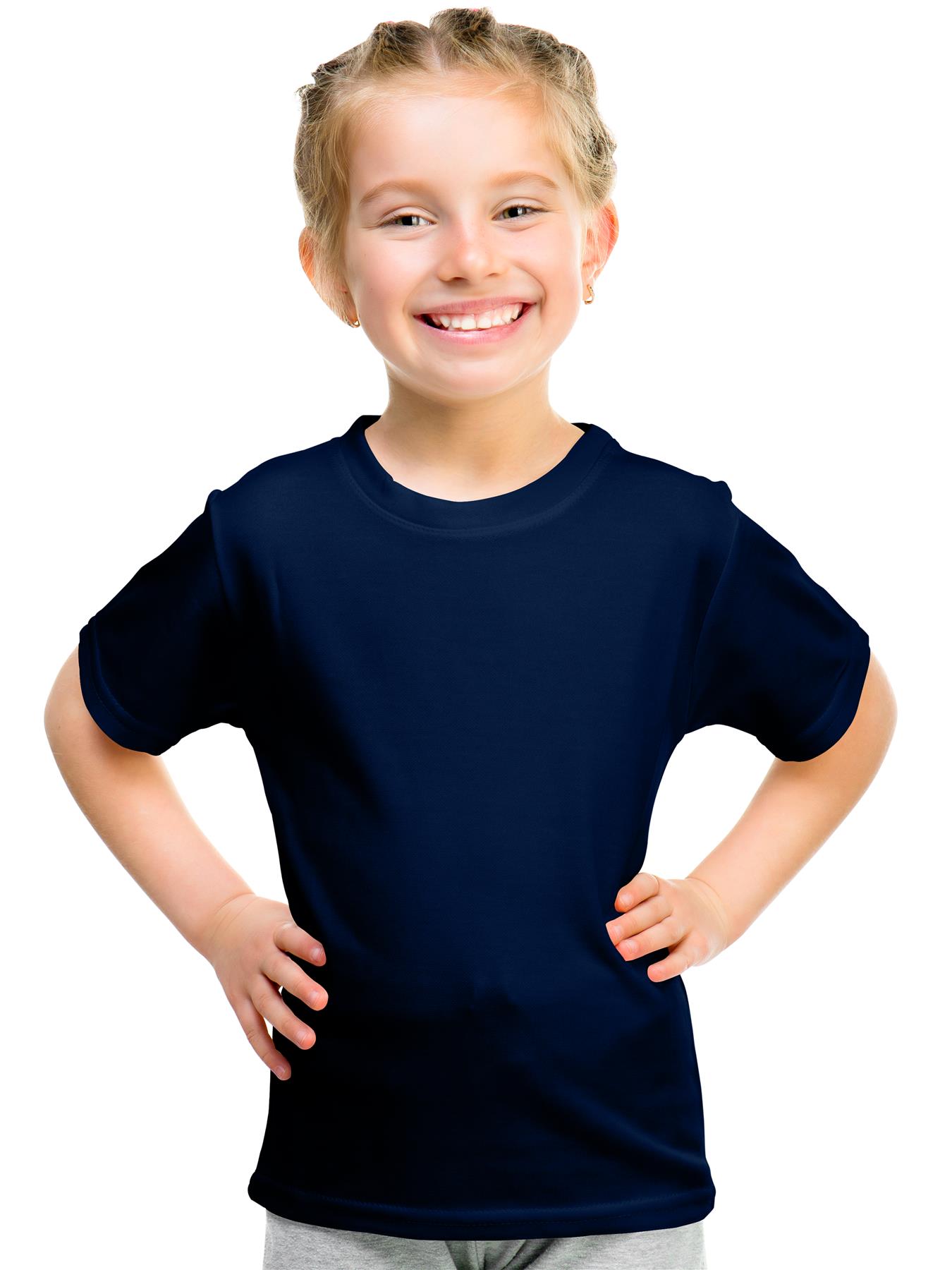 Kids Plain T-shirt Original Fruit of the Loom Summer Crew Neck - Picture 5 of 17