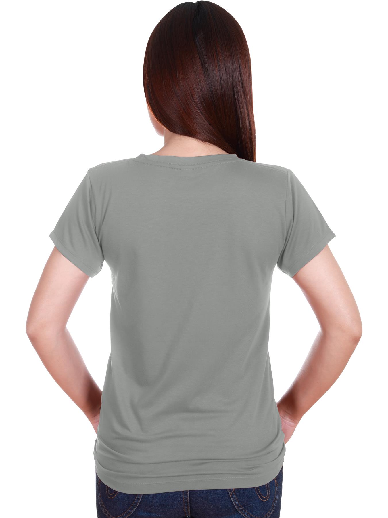 Fruit Of The Loom T Shirts Womens Ladies Plain Coloured Cotton Fitted Tee Shirt - Picture 35 of 35