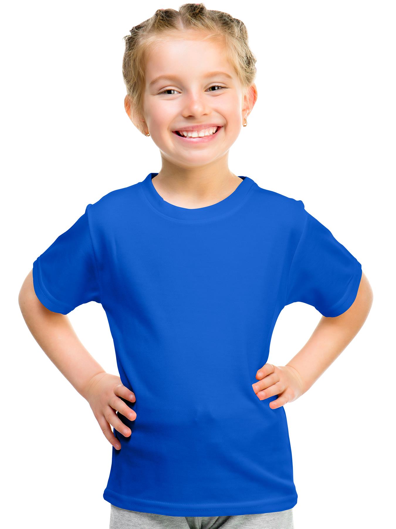 Kids Plain T-shirt Original Fruit of the Loom Summer Crew Neck - Picture 14 of 17