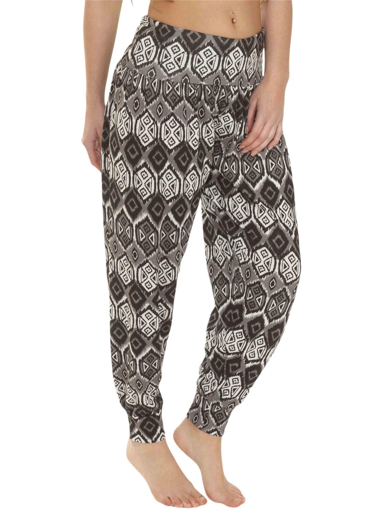 Womens Harem Ali Baba Full Pants Trousers Ladies Baggy Hareem Leggings Plus Size - Picture 68 of 143
