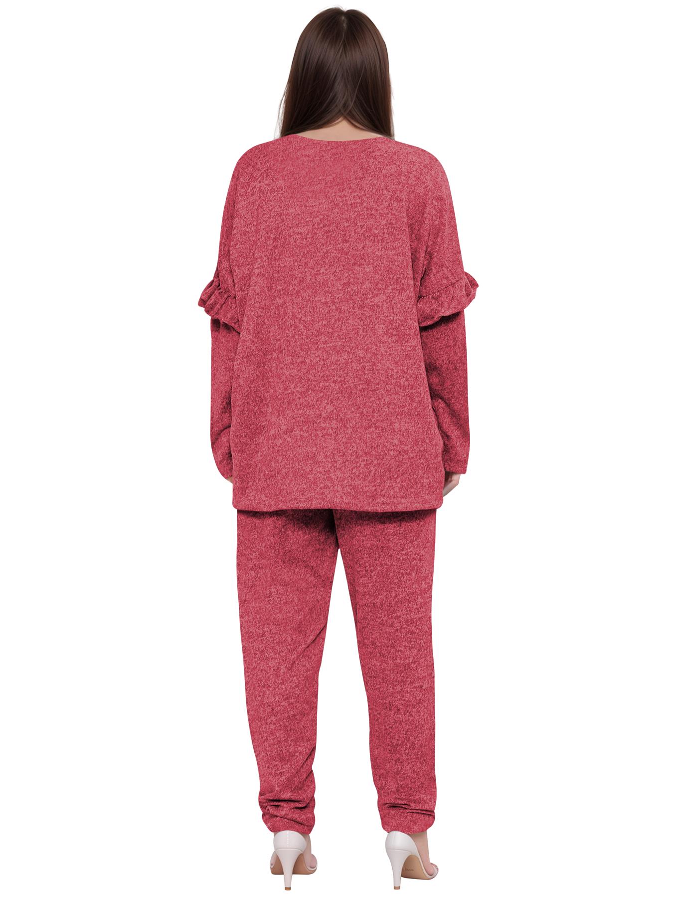 2 Piece Ladies Italian Activewear Tracksuit Summer Casual Long Sleeve Crew Neck - Picture 38 of 38