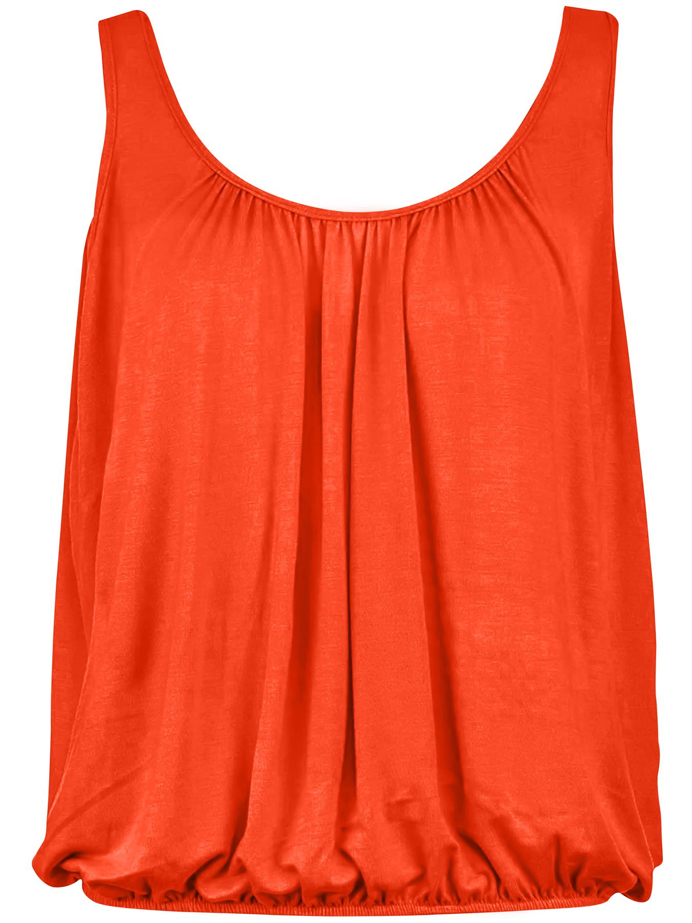 Womens Vest Tops Italian Summer Holiday Loose Fit Camisole Sleeveless Tank Top - Picture 59 of 82