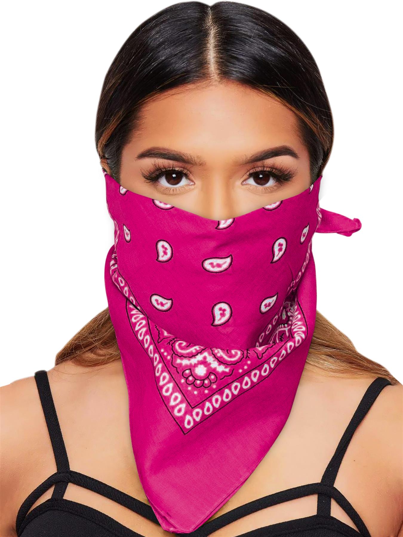 Paisley Bandana Cotton Scarf Headband Head Wear Mouth Protection Wrap Band Lot - Picture 20 of 63