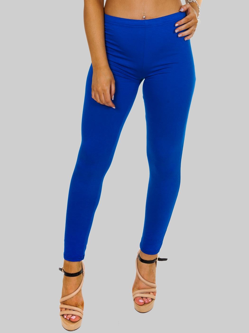 Womens Plain High Waist Leggings Trouser Fitness Gym Yoga Comfy Leggings Lot - Picture 46 of 68