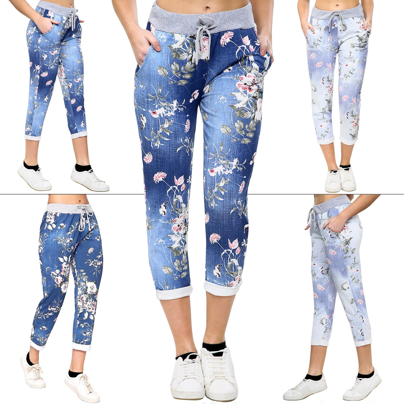Ladies floral joggers Clearance