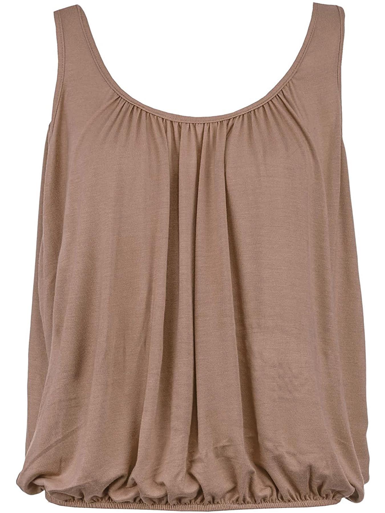 Women Stretchable Vest Tops Ladies Summer Loose Fit Camisole Sleeveless Tank Top