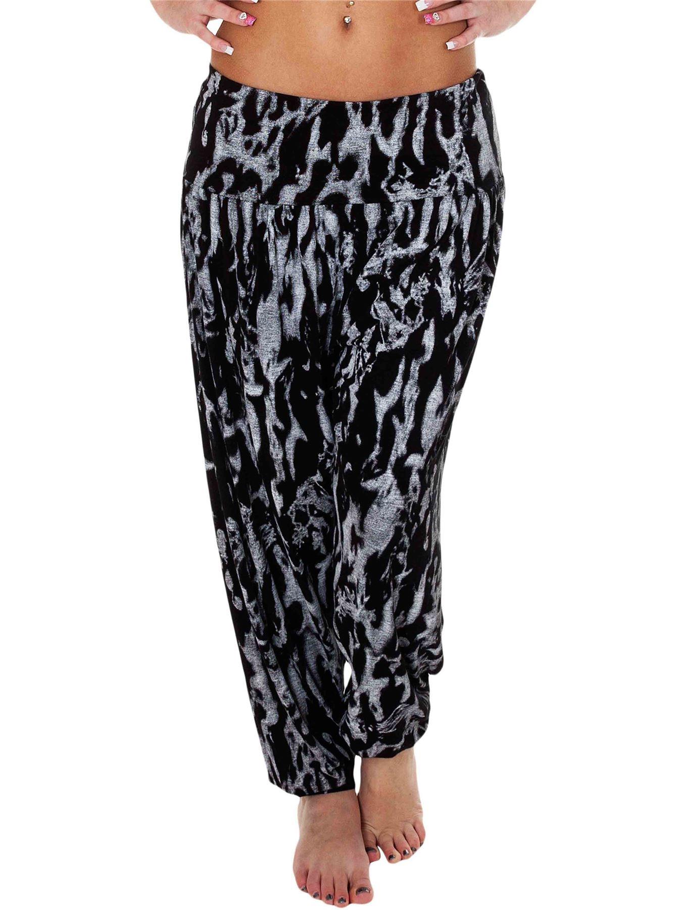 Womens Harem Ali Baba Full Pants Trousers Ladies Baggy Hareem Leggings Plus Size - Picture 135 of 143