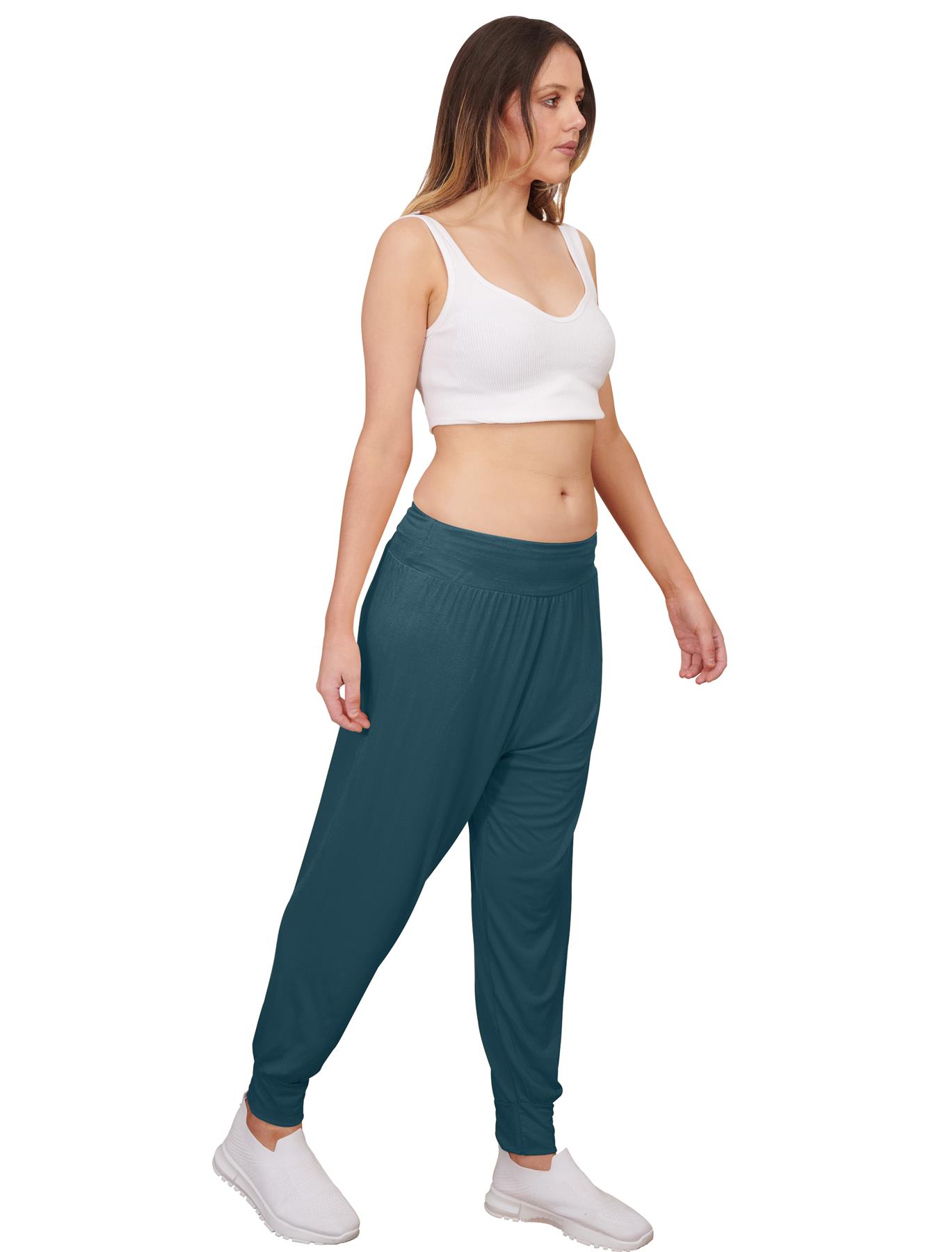Womens Harem Ali Baba Full Pants Trousers Ladies Baggy Hareem Leggings Plus Size - Picture 130 of 143