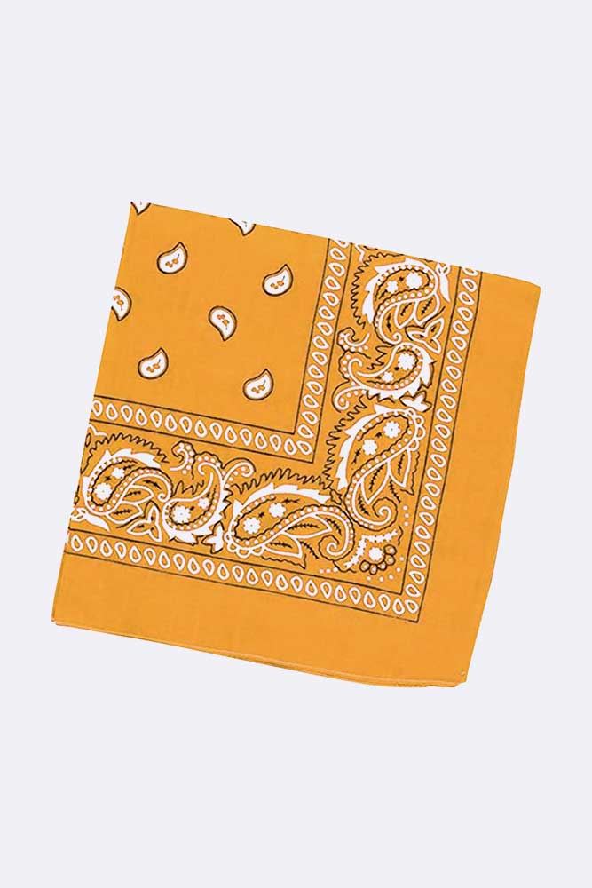 Bandana Paisley Cuello Envoltura Unisex Pañuelo Estampado Varios Colores 57cm x 57cm - Imagen 18 de 22