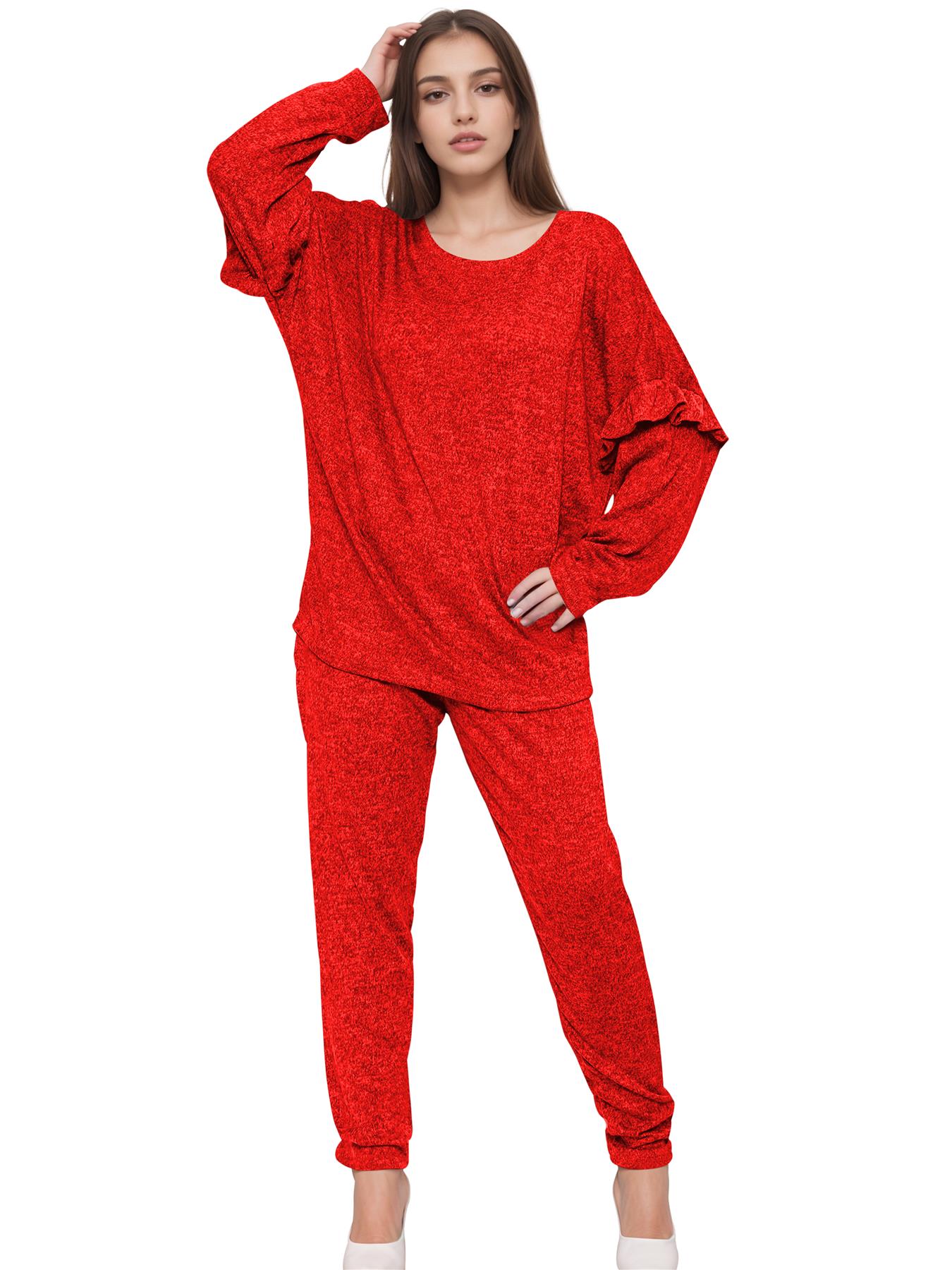 2 Piece Ladies Italian Activewear Tracksuit Summer Casual Long Sleeve Crew Neck - Picture 28 of 38