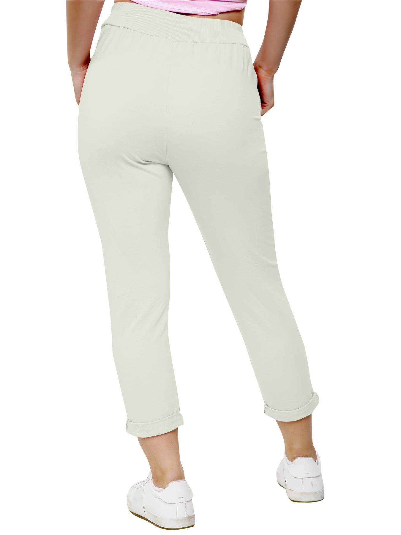Women's Athletic Italian Trouser Pants for Active Yoga Comfy Jogging Bottoms - Picture 15 of 44