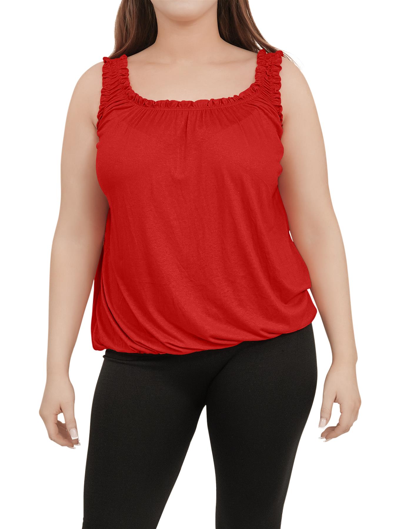 Women Plain Cami Vest Top Summer Sleeveless Cool shirt Ladies Stretchy Tank Tops - Picture 107 of 135