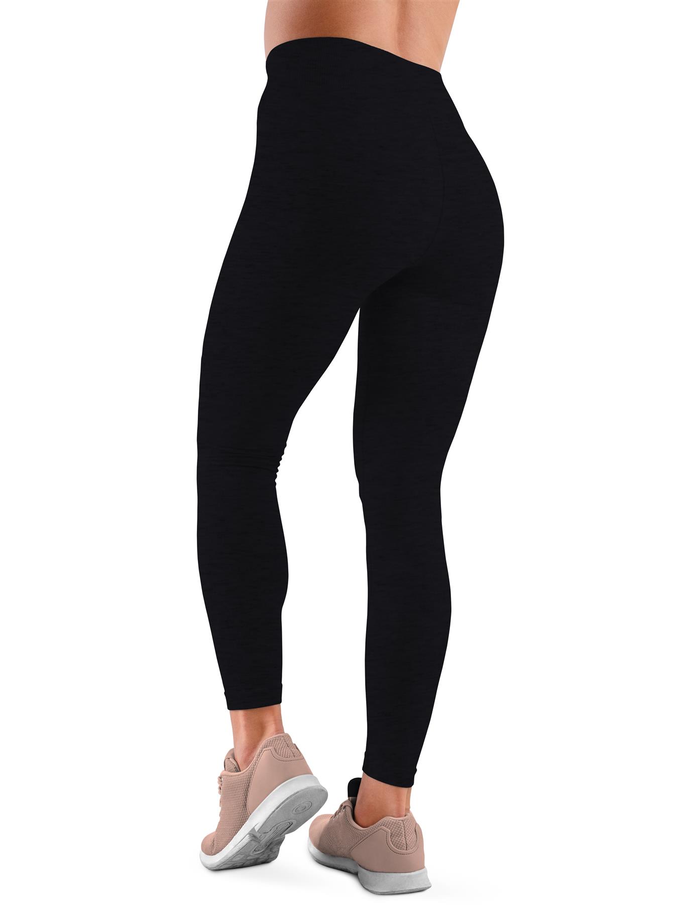 Women's Super Soft High Waist Elasticated Warm Fleece Full Length Leggings Lot - Picture 21 of 36