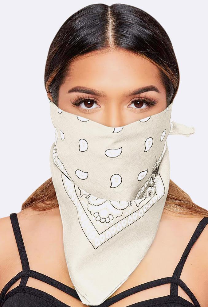 Paisley Bandana Cotton Scarf Headband Head Wear Mouth Protection Wrap Band Lot - Picture 13 of 63