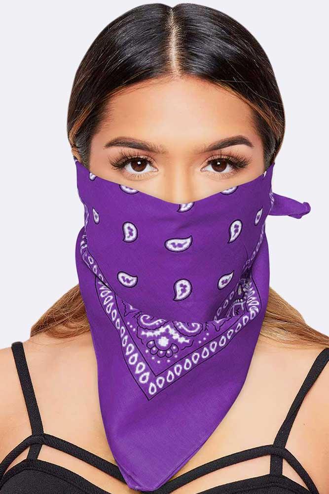 Paisley Bandana Cotton Scarf Headband Head Wear Mouth Protection Wrap Band Lot - Picture 46 of 63