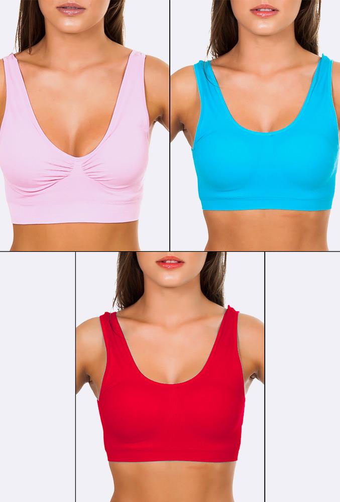 Ladies Seamless Non-Padded Bra Comfy Shapewear Crop Top vest Support Shapewear - Picture 12 of 13