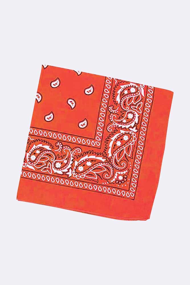 Bandana Paisley Cuello Envoltura Unisex Pañuelo Estampado Varios Colores 57cm x 57cm - Imagen 13 de 22