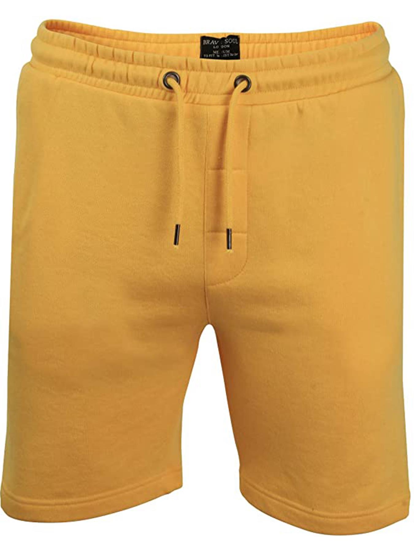Mens Gym Shorts Brave Soul Sports Pants Elasticated Waist Jogger With Pockets UK - Picture 10 of 20