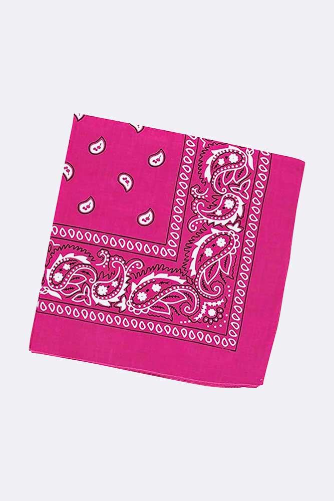 Bandana Paisley Cuello Envoltura Unisex Pañuelo Estampado Varios Colores 57cm x 57cm - Imagen 7 de 22