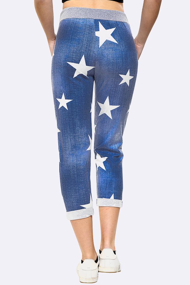 Womens Joggers Italian Floral Print Trousers Casual Jogging Bottoms Ladies Pants - Picture 4 of 9