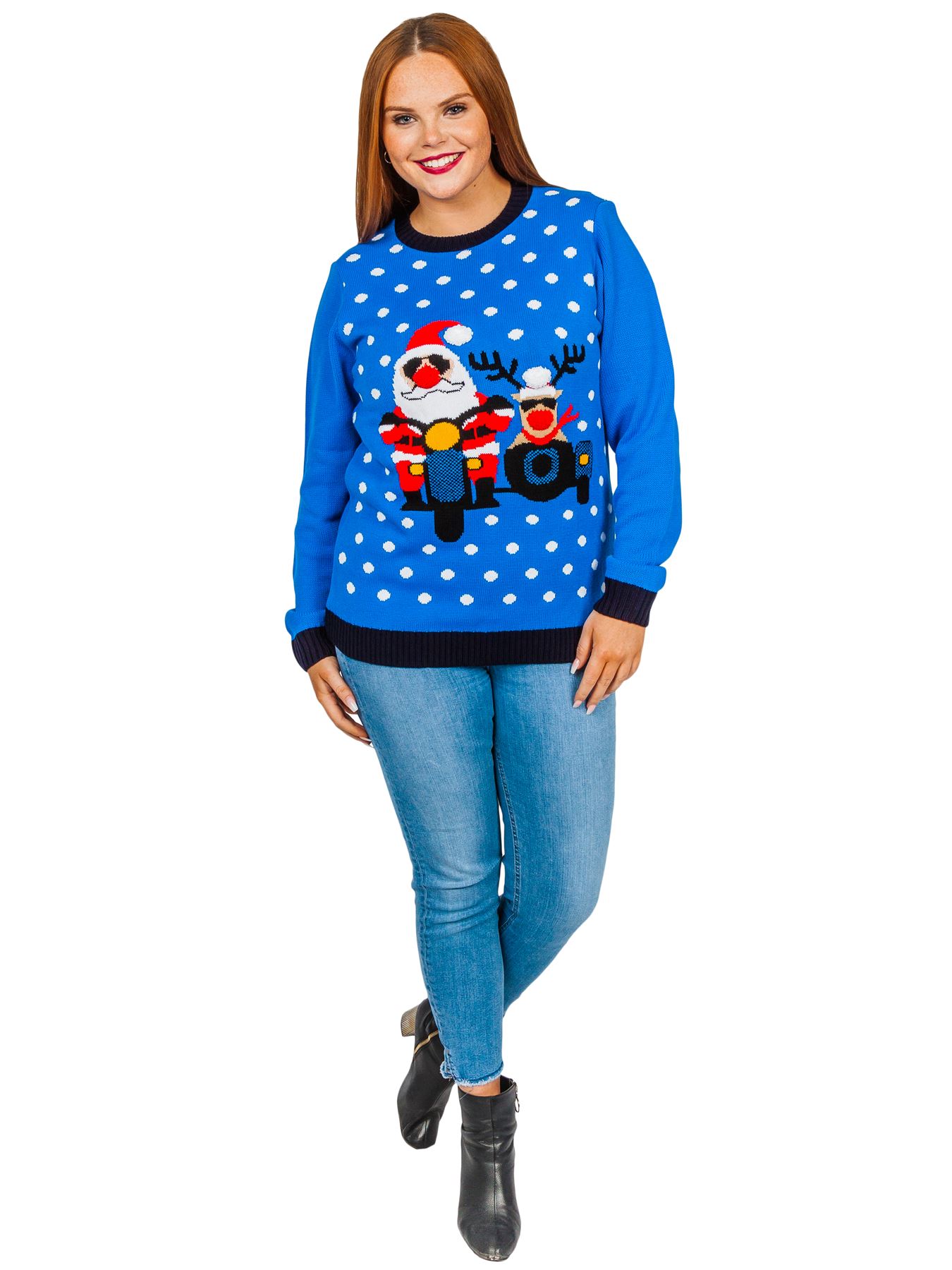 Women's Christmas Pullover Sweatshirt Jumper Ladies Xmas Tops Knitted
