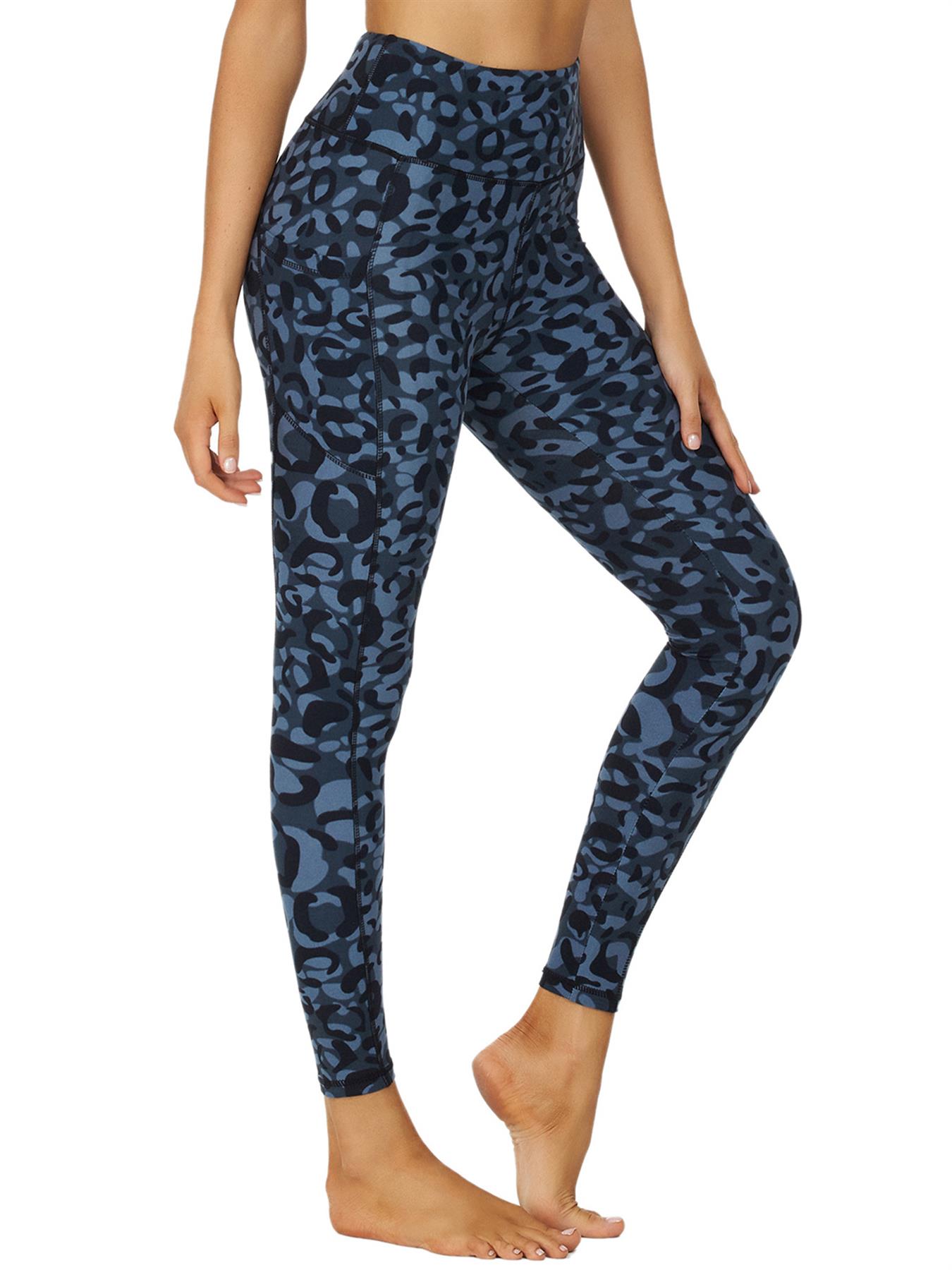 Women Fitness Sports Leggings Ladies Gym High Waist Gym Yoga Pants With Stretch - Picture 16 of 33