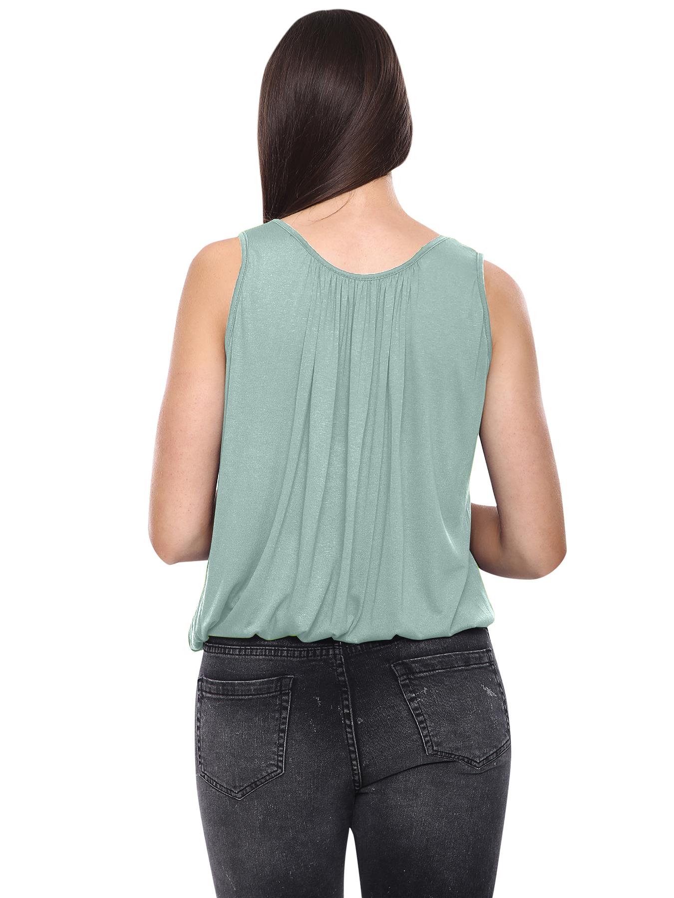 Womens Vest Tops Italian Summer Holiday Loose Fit Camisole Sleeveless Tank Top - Picture 49 of 82