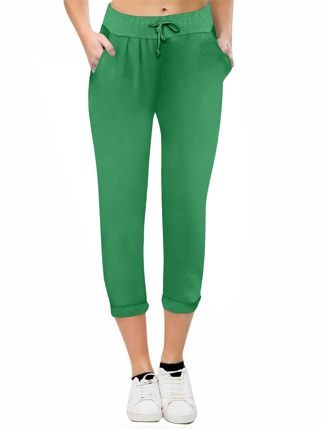 Women's Italian Comfy Ladies Stretchy Casual Pants Pocket Trouser for Running - Picture 38 of 78