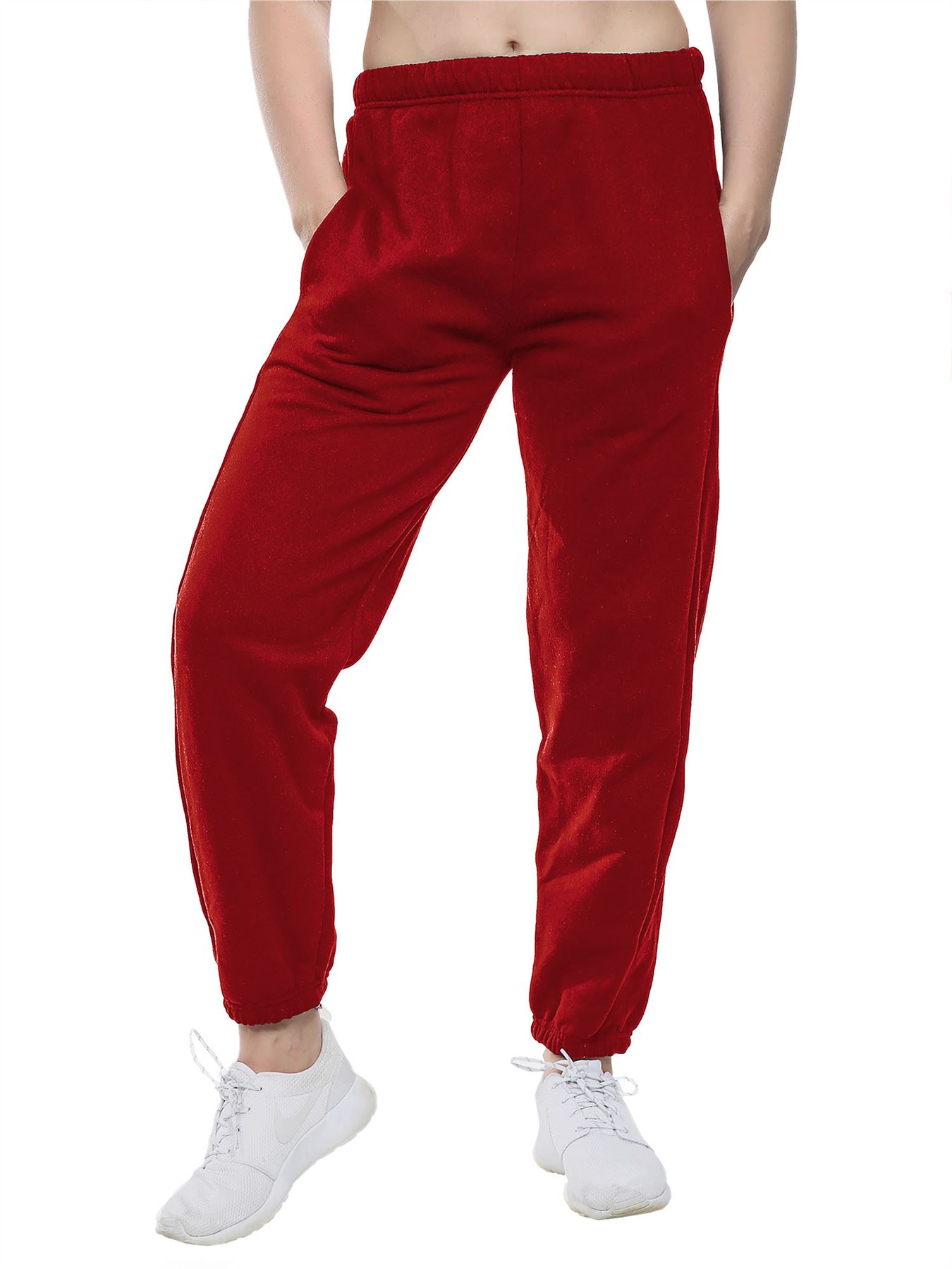 Kids Jogging Bottoms Warm Fleece Plain Joggers Bottom Pant 2 - 13 Years - Picture 23 of 41