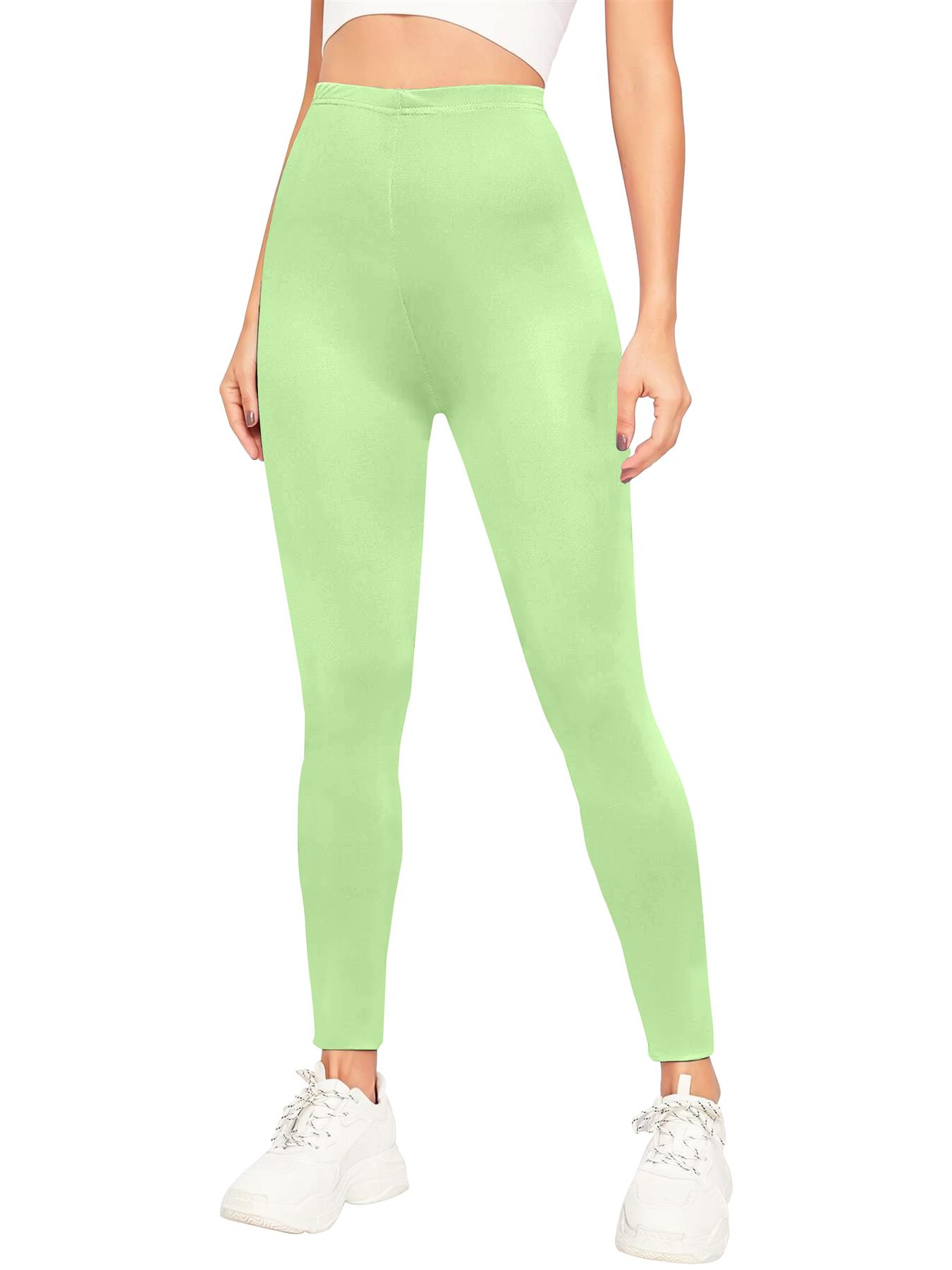 Womens Plain High Waist Leggings Trouser Fitness Gym Yoga Comfy Leggings Lot - Picture 63 of 68