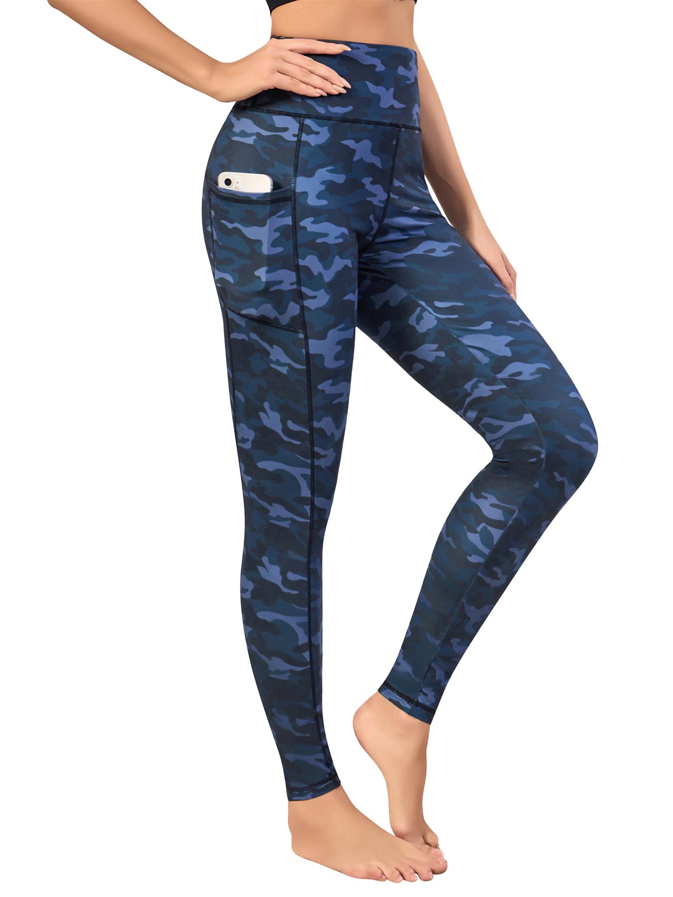 Women Fitness Sports Leggings Ladies Gym High Waist Yoga Pants With Stretch - Picture 17 of 19