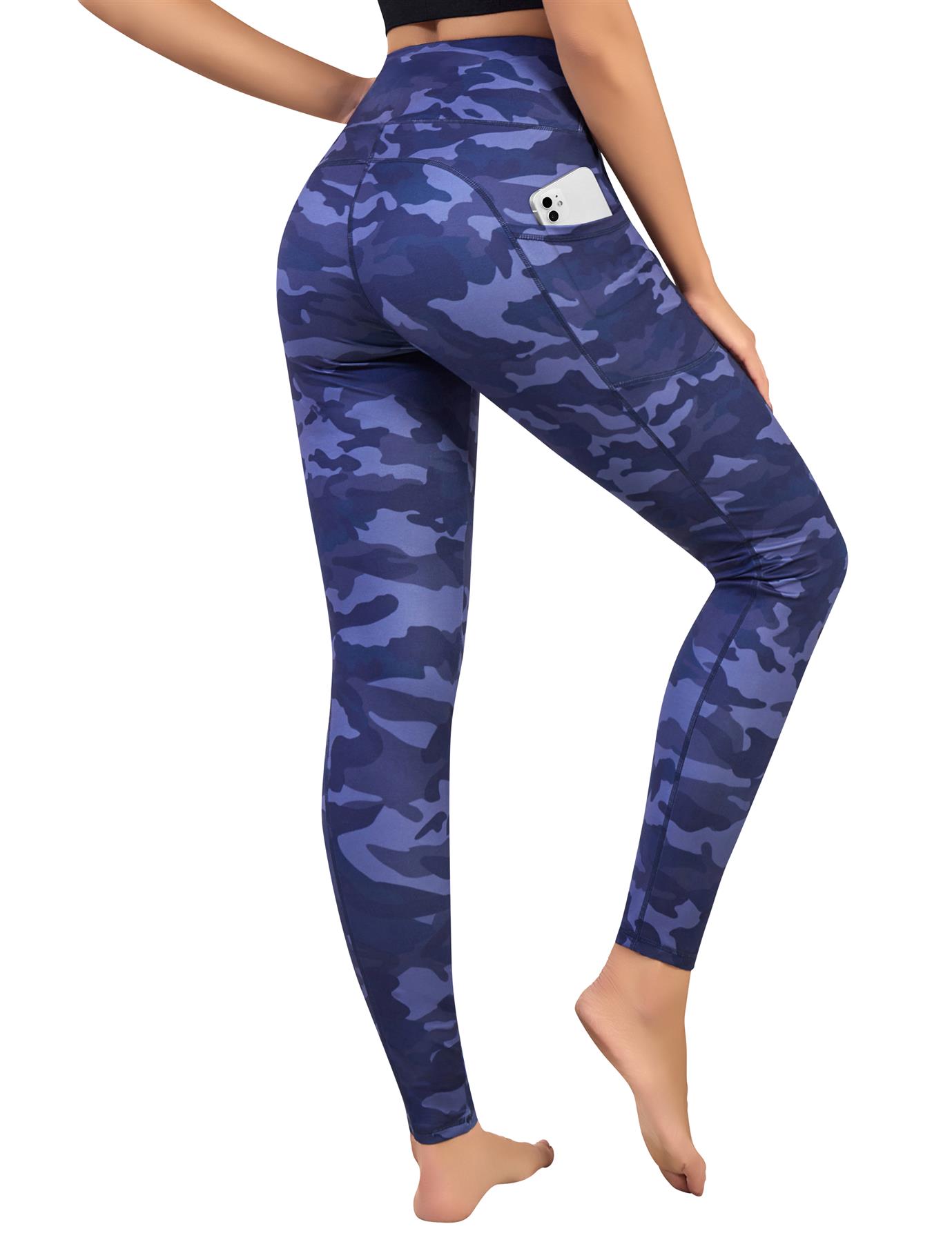 Women Fitness Sports Leggings Ladies Gym High Waist Yoga Pants With Stretch - Picture 16 of 19